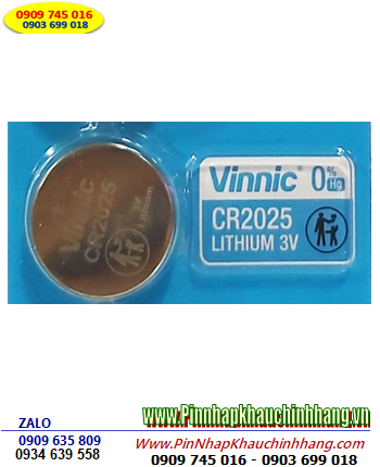 Vinnic CR2025 Pin CR2025 _Pin 3.0v lithium Vinnic CR2025 chính hãng